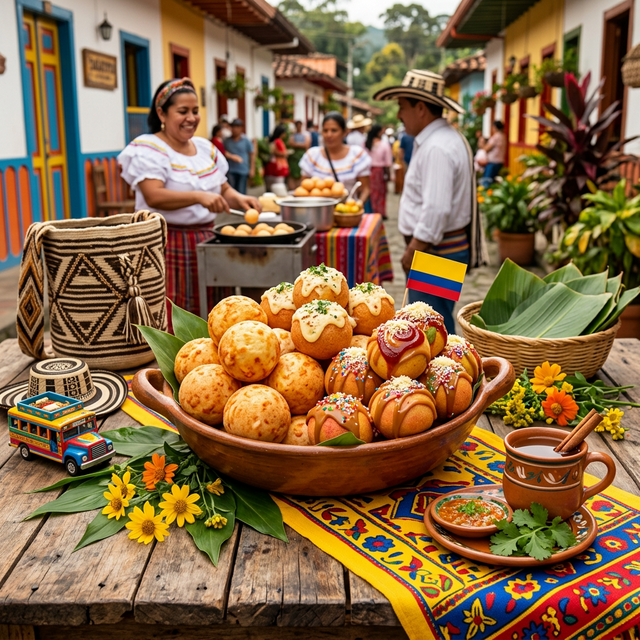 Buñuelos breakfast display
